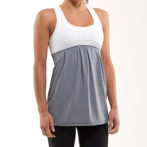 Lululemon Run Your Heart Out Tank Gray/White